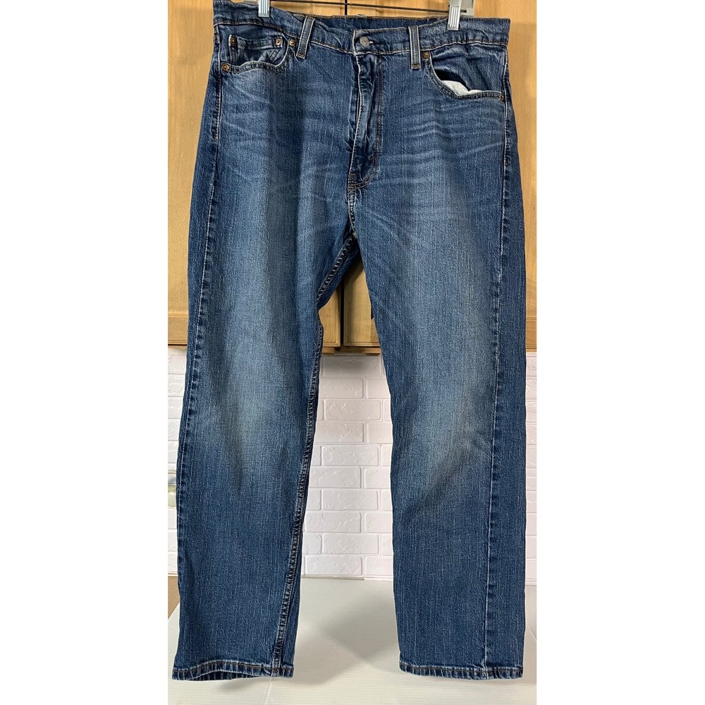 Levi's‎ 505 Regular Fit Jeans Mens 38x30 Blue Straight Leg Denim